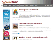 Tablet Screenshot of masquejamon.com